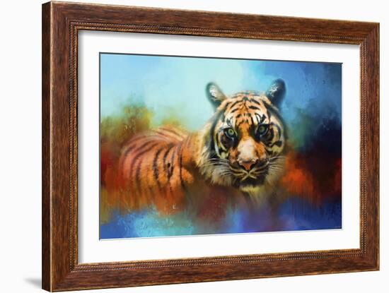 Colorful Expressions Tiger 2-Jai Johnson-Framed Giclee Print