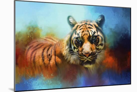 Colorful Expressions Tiger 2-Jai Johnson-Mounted Giclee Print