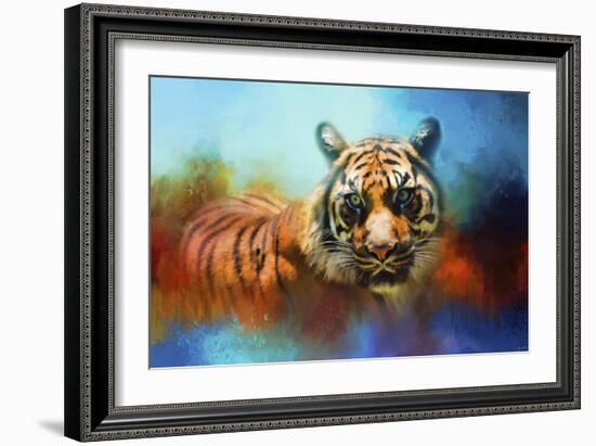 Colorful Expressions Tiger 2-Jai Johnson-Framed Giclee Print