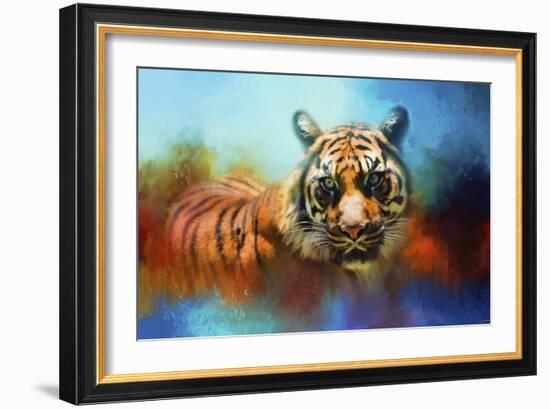 Colorful Expressions Tiger 2-Jai Johnson-Framed Giclee Print