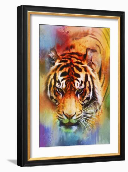 Colorful Expressions Tiger-Jai Johnson-Framed Giclee Print