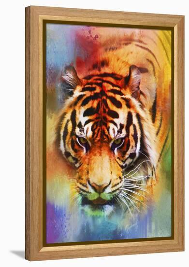 Colorful Expressions Tiger-Jai Johnson-Framed Premier Image Canvas