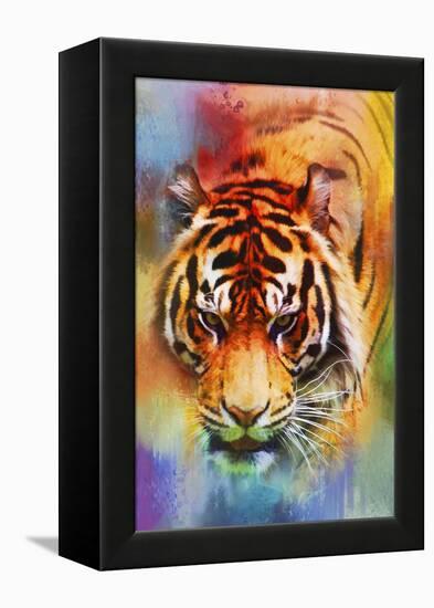 Colorful Expressions Tiger-Jai Johnson-Framed Premier Image Canvas