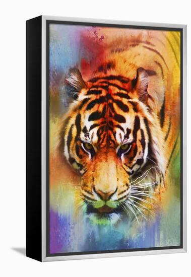 Colorful Expressions Tiger-Jai Johnson-Framed Premier Image Canvas