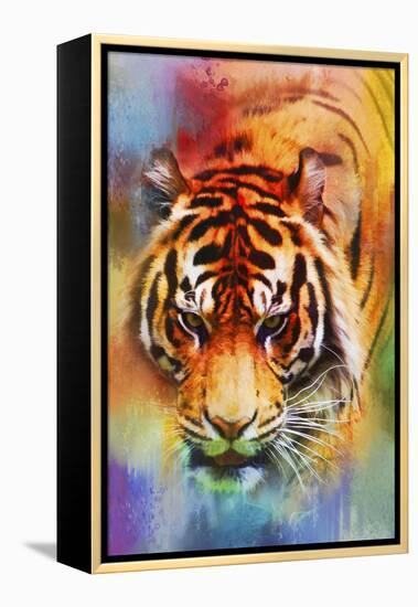 Colorful Expressions Tiger-Jai Johnson-Framed Premier Image Canvas