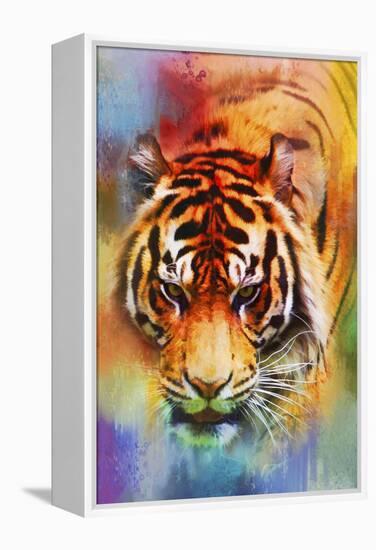 Colorful Expressions Tiger-Jai Johnson-Framed Premier Image Canvas