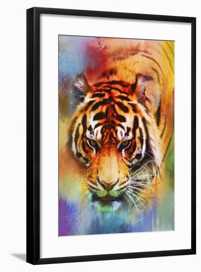 Colorful Expressions Tiger-Jai Johnson-Framed Giclee Print