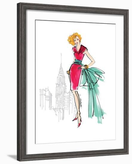 Colorful Fashion III-Anne Tavoletti-Framed Premium Giclee Print