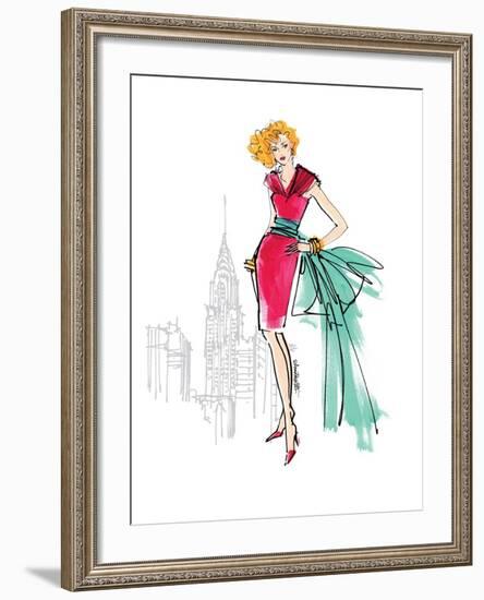 Colorful Fashion III-Anne Tavoletti-Framed Premium Giclee Print