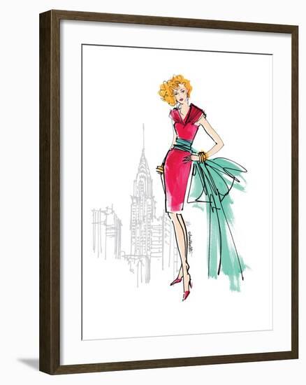 Colorful Fashion III-Anne Tavoletti-Framed Premium Giclee Print