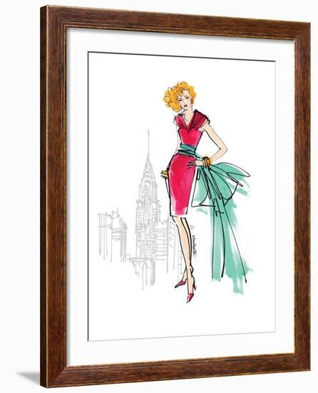 Colorful Fashion III-Anne Tavoletti-Framed Premium Giclee Print