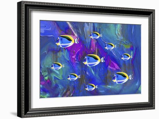 Colorful Fish 2A-Ata Alishahi-Framed Giclee Print