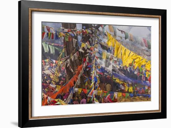 Colorful Flags, Bhutan-Art Wolfe-Framed Photographic Print