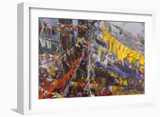 Colorful Flags, Bhutan-Art Wolfe-Framed Photographic Print