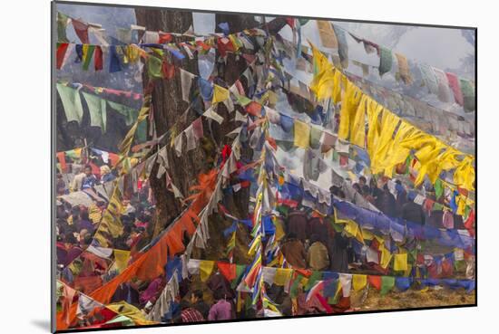 Colorful Flags, Bhutan-Art Wolfe-Mounted Photographic Print