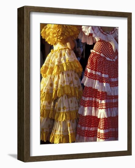 Colorful Flamenco Dresses at Feria de Abril, Sevilla, Spain-Merrill Images-Framed Photographic Print