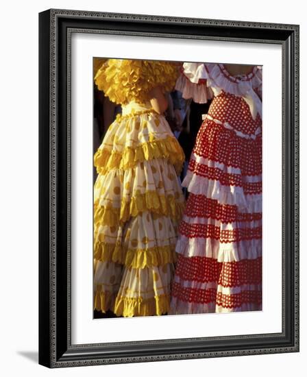 Colorful Flamenco Dresses at Feria de Abril, Sevilla, Spain-Merrill Images-Framed Photographic Print