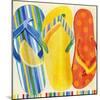 Colorful Flip Flops-Mary Escobedo-Mounted Art Print