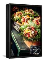 Colorful Flowers in A Flower Shop on A Market-Curioso Travel Photography-Framed Premier Image Canvas