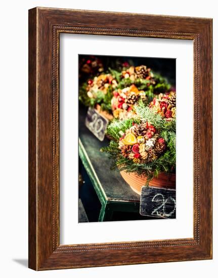 Colorful Flowers in A Flower Shop on A Market-Curioso Travel Photography-Framed Photographic Print