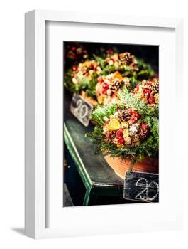 Colorful Flowers in A Flower Shop on A Market-Curioso Travel Photography-Framed Photographic Print