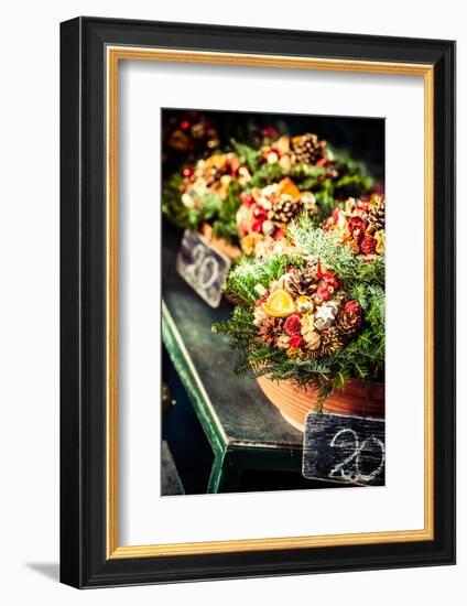Colorful Flowers in A Flower Shop on A Market-Curioso Travel Photography-Framed Photographic Print
