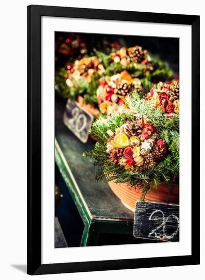 Colorful Flowers in A Flower Shop on A Market-Curioso Travel Photography-Framed Photographic Print