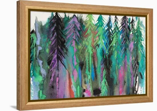 Colorful Forest-Michelle Faber-Framed Premier Image Canvas