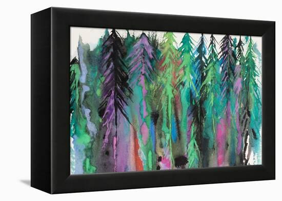 Colorful Forest-Michelle Faber-Framed Premier Image Canvas