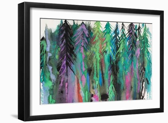 Colorful Forest-Michelle Faber-Framed Giclee Print