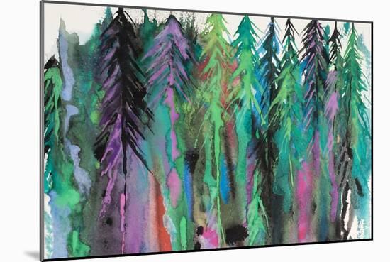 Colorful Forest-Michelle Faber-Mounted Giclee Print