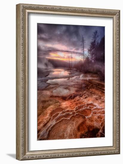 Colorful Geo Thermal Morning, Mammoth Hot Springs-Vincent James-Framed Photographic Print