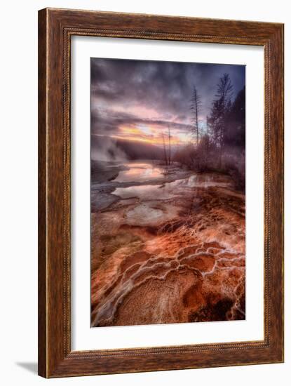 Colorful Geo Thermal Morning, Mammoth Hot Springs-Vincent James-Framed Photographic Print