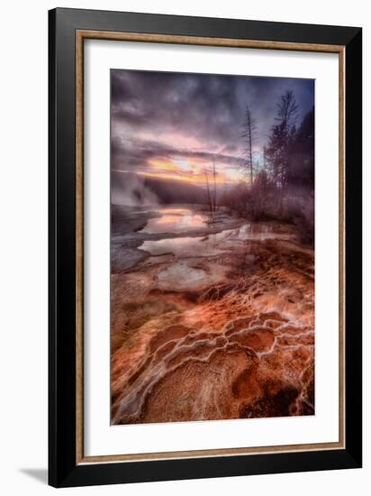 Colorful Geo Thermal Morning, Mammoth Hot Springs-Vincent James-Framed Photographic Print