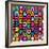 Colorful Geometric Pattern With Hexagons-evdakovka-Framed Art Print