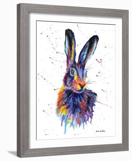 Colorful Hare-Sarah Stribbling-Framed Giclee Print