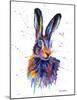 Colorful Hare-Sarah Stribbling-Mounted Giclee Print