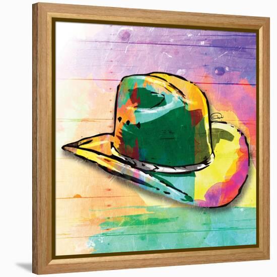 Colorful Hat-OnRei-Framed Stretched Canvas