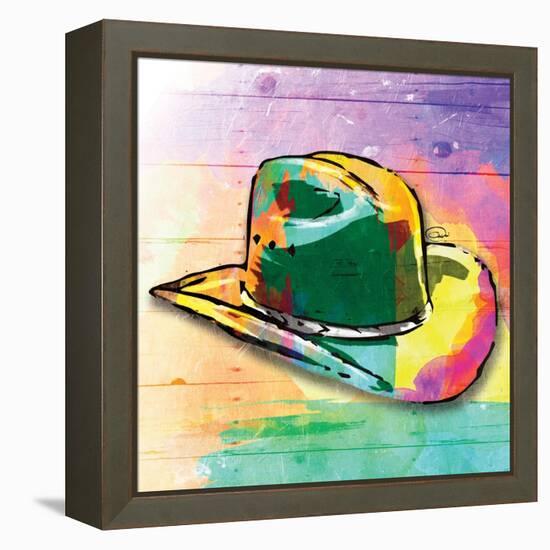 Colorful Hat-OnRei-Framed Stretched Canvas