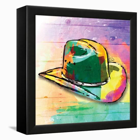 Colorful Hat-OnRei-Framed Stretched Canvas