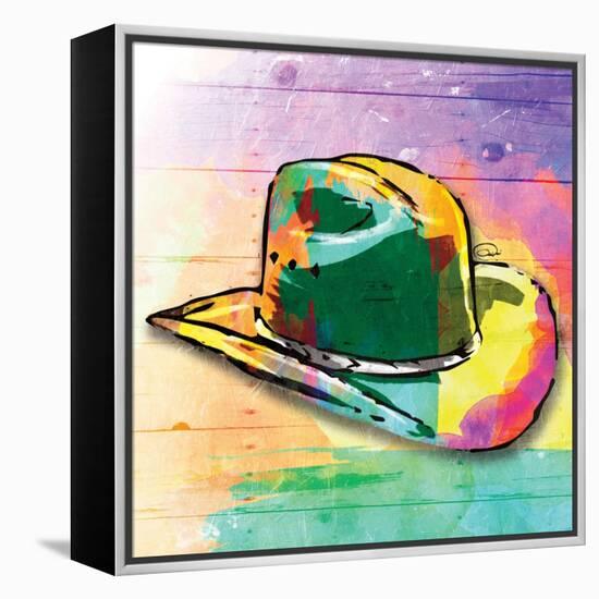 Colorful Hat-OnRei-Framed Stretched Canvas