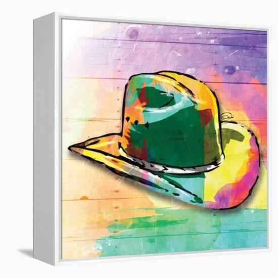 Colorful Hat-OnRei-Framed Stretched Canvas