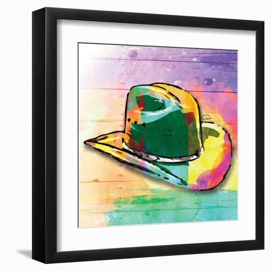 Colorful Hat-OnRei-Framed Art Print