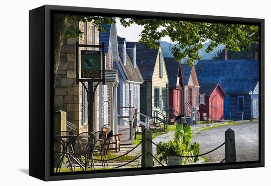 Colorful Historic Houses Mystic Seaport-George Oze-Framed Premier Image Canvas