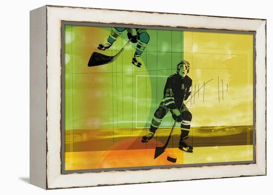 Colorful hockey-null-Framed Premier Image Canvas