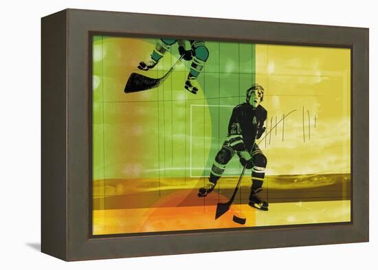 Colorful hockey-null-Framed Premier Image Canvas