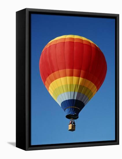 Colorful Hot Air Balloon in Sky, Albuquerque, New Mexico, USA-null-Framed Premier Image Canvas