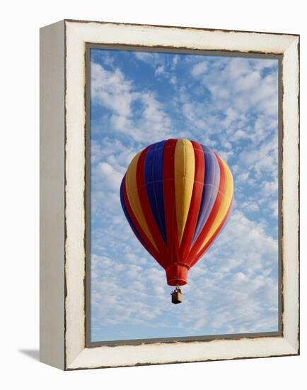 Colorful Hot Air Balloon in Sky, Albuquerque, New Mexico, USA-null-Framed Premier Image Canvas