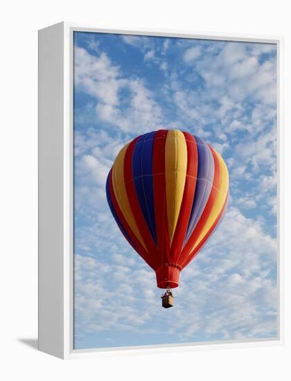 Colorful Hot Air Balloon in Sky, Albuquerque, New Mexico, USA-null-Framed Premier Image Canvas