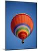 Colorful Hot Air Balloon in Sky, Albuquerque, New Mexico, USA-null-Mounted Photographic Print